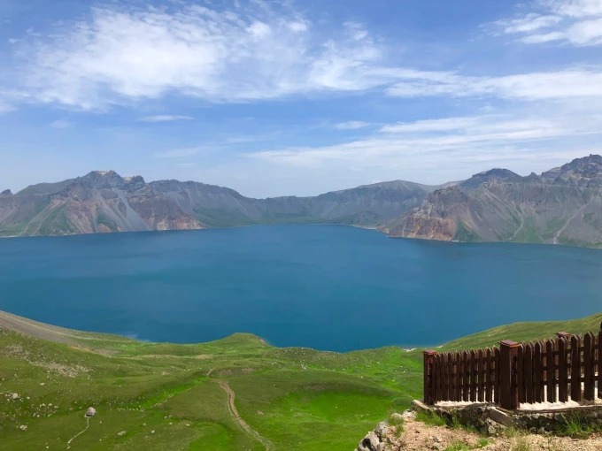 Summer view over Tianchi in Changbaishan