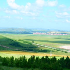 Carretera por las tierras altas de Bashang