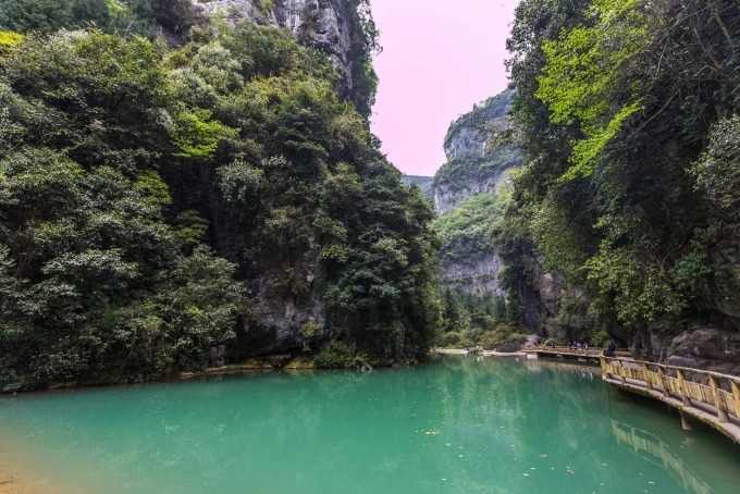 天生三橋の天然石橋