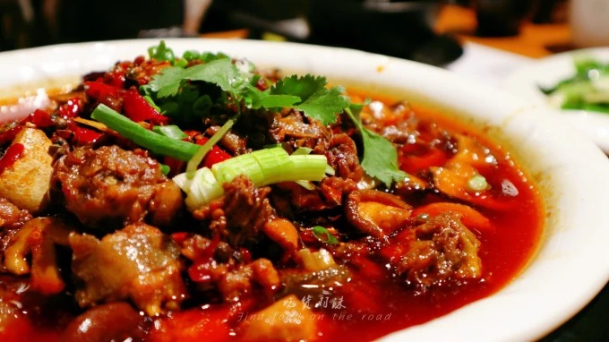 Chicken served in a clay pot