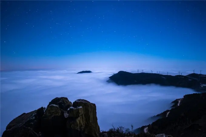 Cangshan-Berglandschaft oberhalb von Dali
