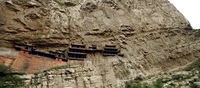 Paisagem montanhosa em torno do Monte Hengshan