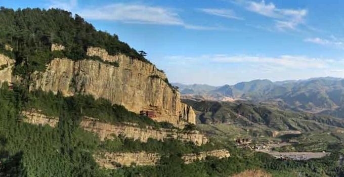 Teleférico sobre o Monte Hengshan