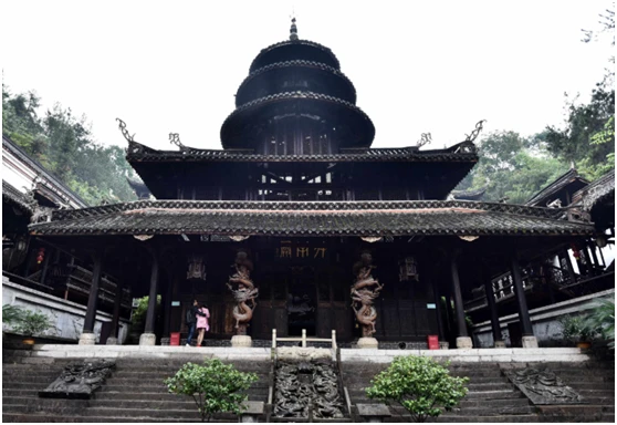 Timber buildings at Enshi Tusi City