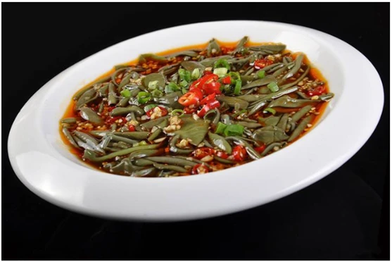 Chuncai, an aquatic vegetable served in Enshi