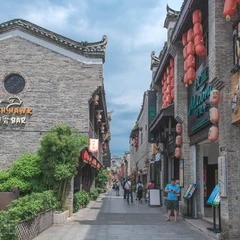 Gassenarchitektur im traditionellen Stil in Guilin