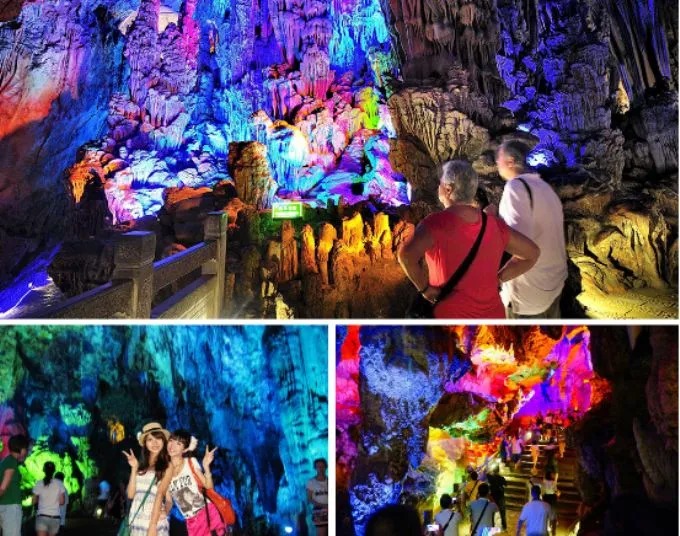Stalaktiten und Felsformationen in der Silver Cave