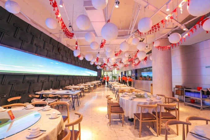 Comedor de un restaurante informal en Haikou
