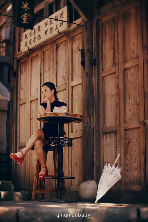 Un coin tranquille utilisé pour les portraits à la Movie Town
