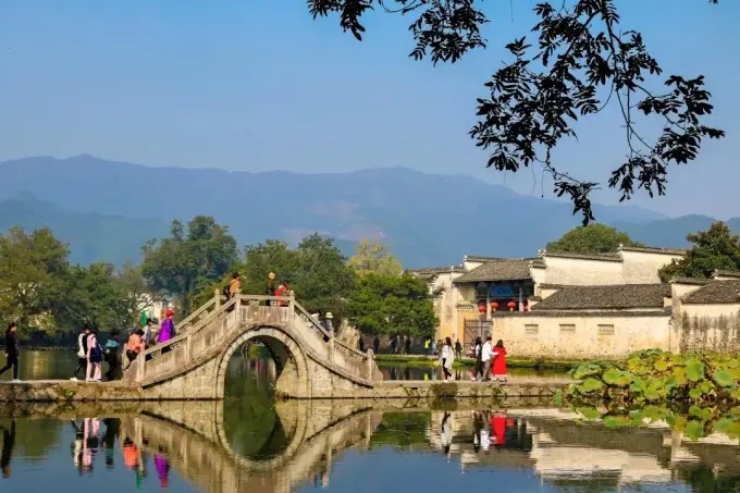 Parcours pédestre dans les vieilles ruelles de Hongcun