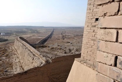 Fortified walls and gate towers at Jiayuguan