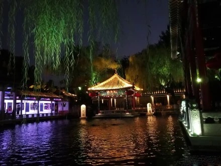 Vista del Parque del Manantial Baotu, Jinan