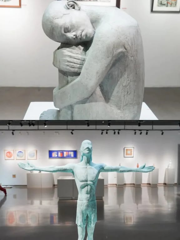 Blick über Jingdezhen in Jiangxi