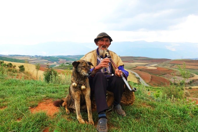 Campos en mosaico en la Tierra Roja de Dongchuan
