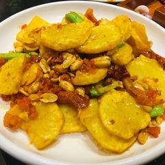 A spread of Northwest Chinese meat dishes at a Lanzhou restaurant