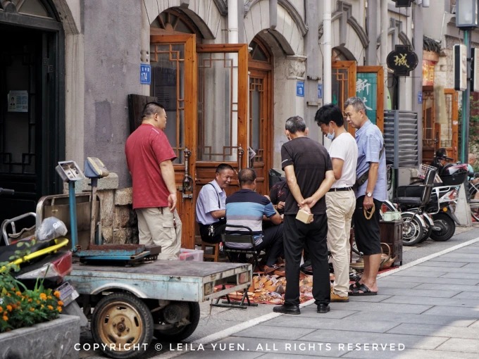 Historic shopfronts on Minzhu Road