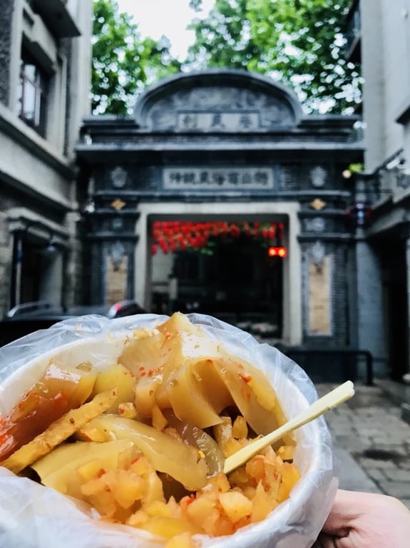 Schale Lianyungang-Bohnengelee mit Chili und Essig