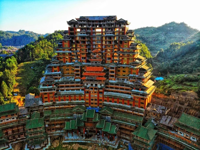 Edifício Shui Si Lou no Vale de Jingxin antes da reforma