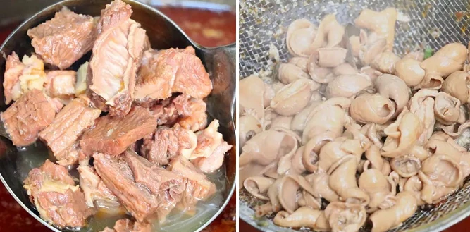 Eine Schüssel Nudelsuppe in einer Imbissstube in Lijiang