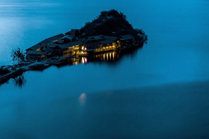 Die Insel Lige im Lugu-See