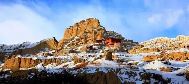 Remains of the Guge Kingdom site in western Tibet
