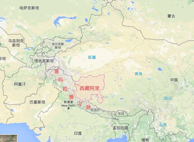 Hochplatea landschaft in Ngari, Westtibet