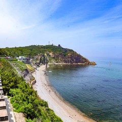 Alte Steinmauern der Penglai Water City
