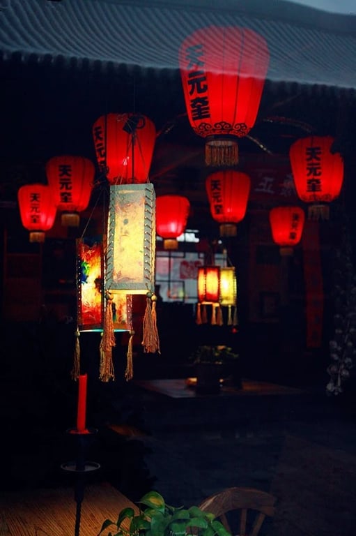 Autumn light on Pingyao's old streets