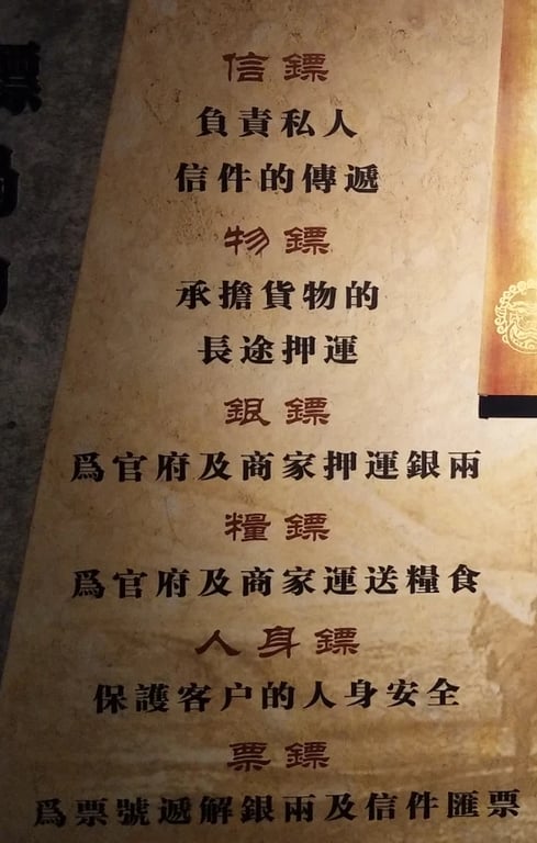 핑야오 표국 박물관에서 이홍장과 관련된 서예 편액