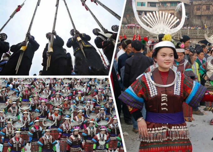 Fiesta miao en las montañas