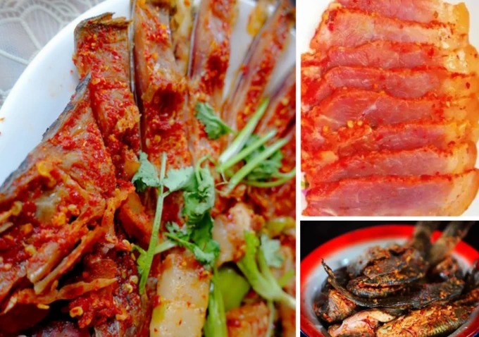 Carne y pescado curados de Dong