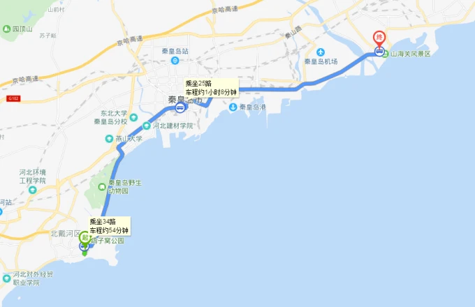 Forteresse de Laolongtou au bord de la mer