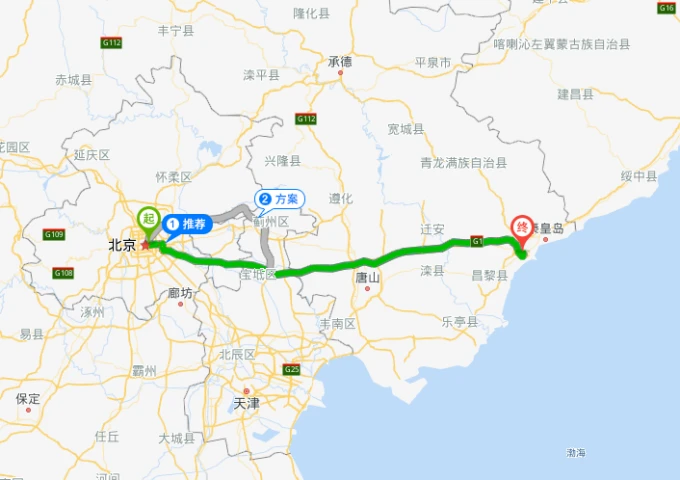 Küste von Beidaihe in Qinhuangdao