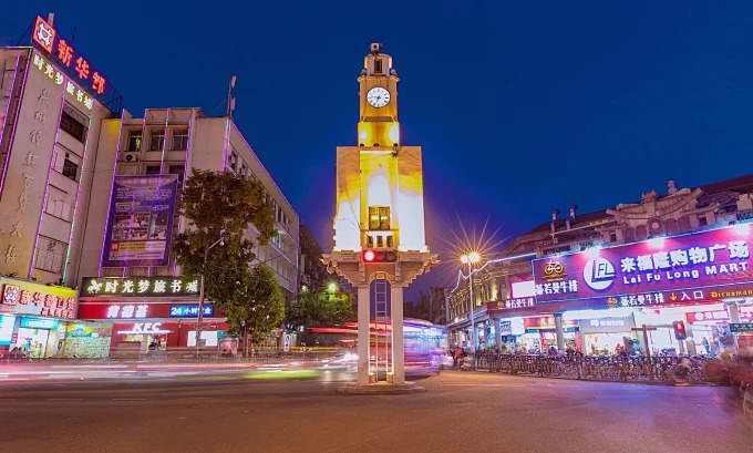 Traditional red-brick building in Quanzhou