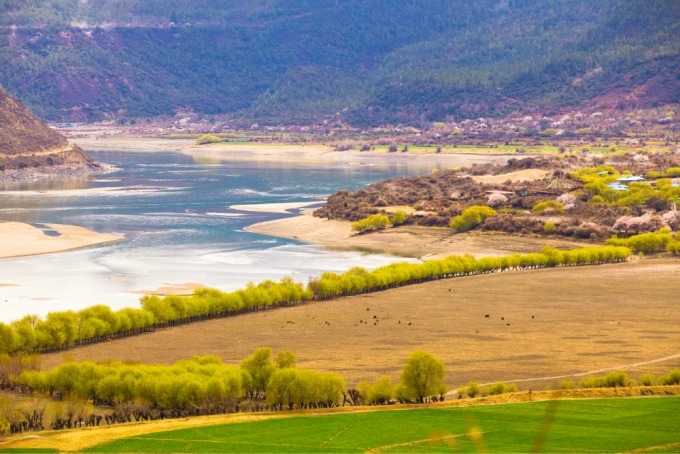 El valle del río Niyang en el este del Tíbet