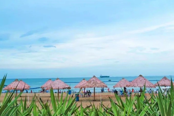 Küstenblick an der Beishan-Bucht in Shantou