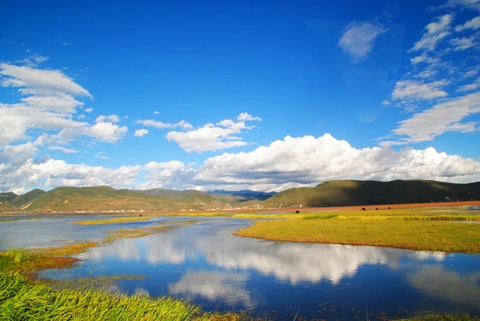 Landschaft um Shangri-La auf dem Yunnan-Plateau