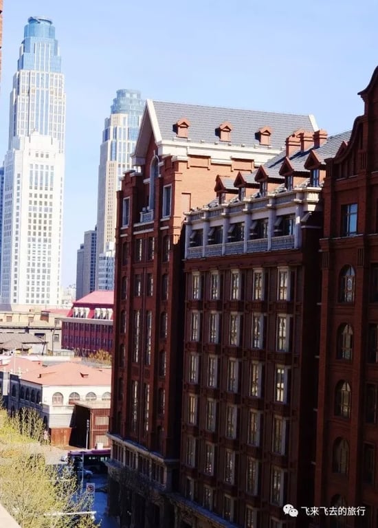 Blick von einem Apartmentbalkon
