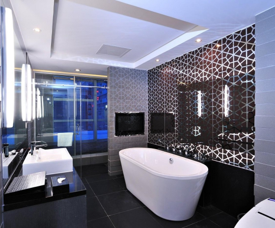 Salle de bains de l'hôtel Bayinhe