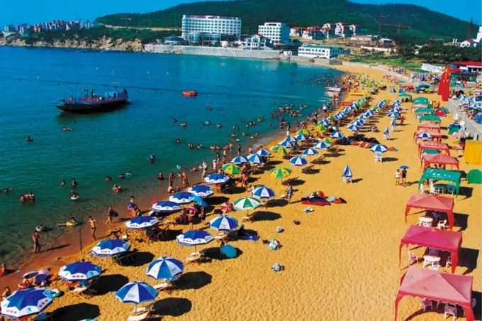 Sandstrand am Weihai International Bathing Beach