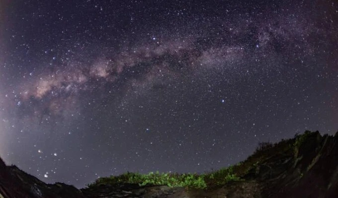 Night sky over Weizhou Island