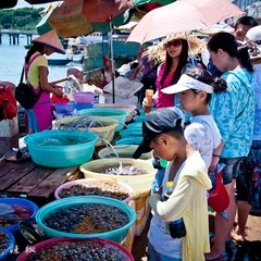 Seafood market in Nanwan