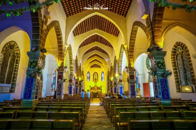 Shengtang Catholic Church built with coral stone