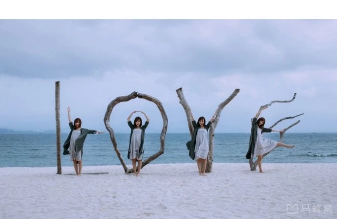 Strand und Uferlinie auf Wuzhizhou Island