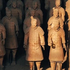 Terrakotta-Armee im Museum am Qin-Mausoleum