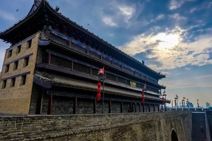 Historic city wall in central Xi’an