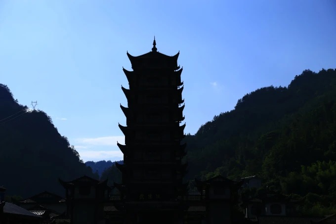 Berglandschaft in der Region Zhangjiajie