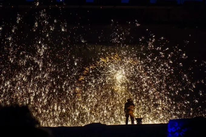 Spectacle d’étincelles dashuhua