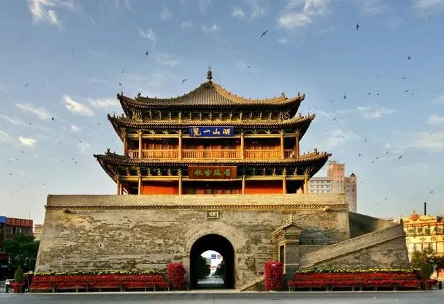Glocken- und Trommelturm in Zhangye